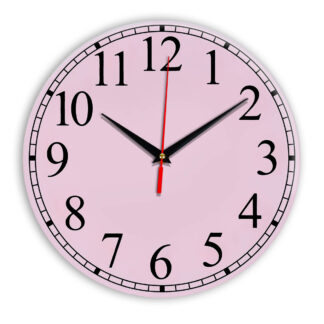 Настенные часы Ideal 916 розовые светлый