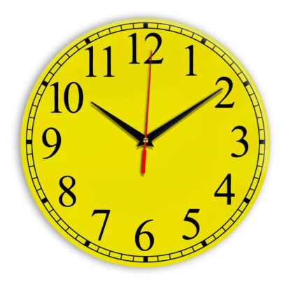 Настенные часы Ideal 916 желтые