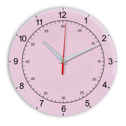 Настенные часы Ideal 918 розовые светлый