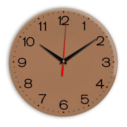 Настенные часы Ideal 919 коричневый светлый