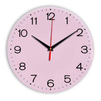 Настенные часы Ideal 919 розовые светлый