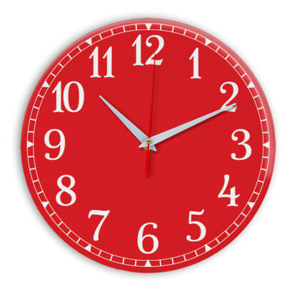 Настенные часы Ideal 920 красный