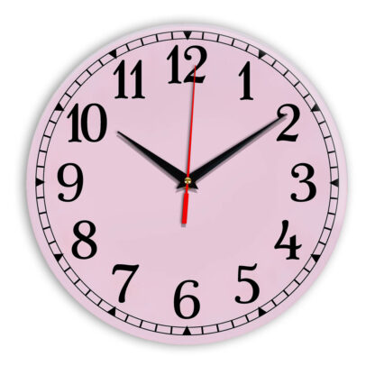 Настенные часы Ideal 920 розовые светлый