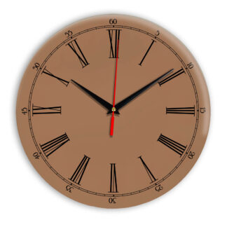 Настенные часы Ideal 921 коричневый светлый