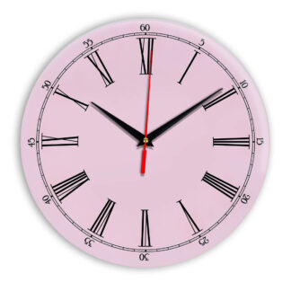 Настенные часы Ideal 921 розовые светлый