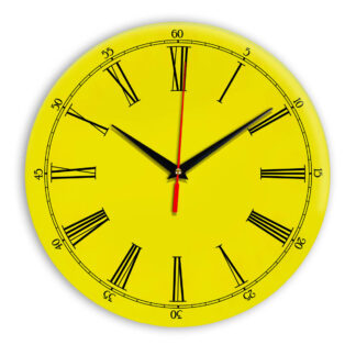 Настенные часы Ideal 921 желтые