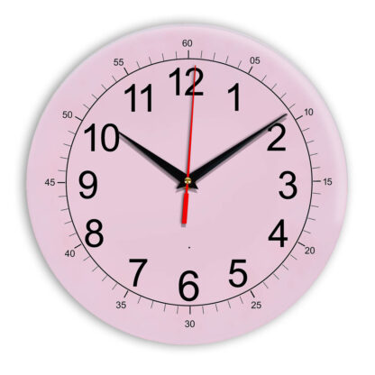 Настенные часы Ideal 922 розовые светлый