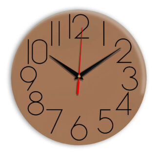 Настенные часы Ideal 923 коричневый светлый
