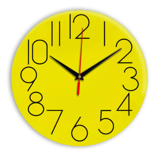 Настенные часы Ideal 923 желтые