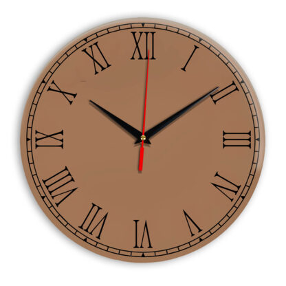 Настенные часы Ideal 924 коричневый светлый