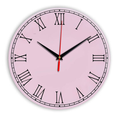 Настенные часы Ideal 924 розовые светлый