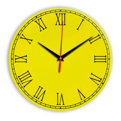Настенные часы Ideal 924 желтые