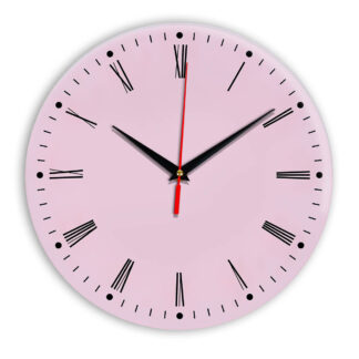 Настенные часы Ideal 925 розовые светлый