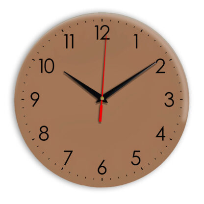 Настенные часы Ideal 927-1 коричневый светлый