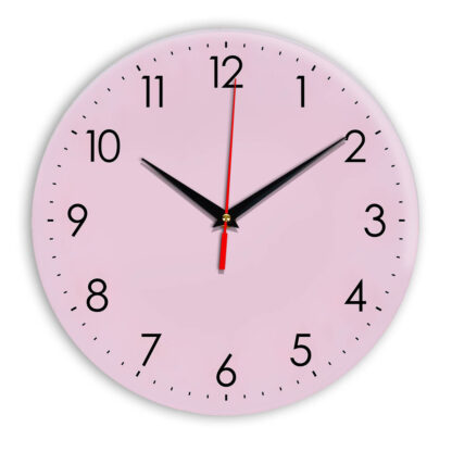 Настенные часы Ideal 927-1 розовые светлый