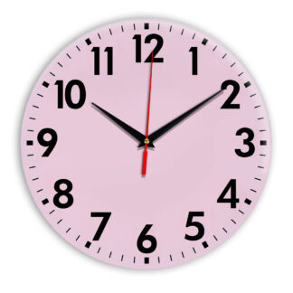 Настенные часы Ideal 927 розовые светлый