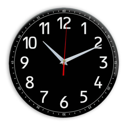 Настенные часы Ideal 928 черные