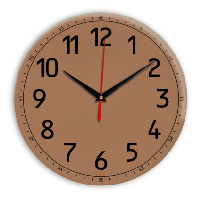 Настенные часы Ideal 928 коричневый светлый