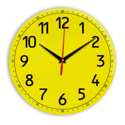 Настенные часы Ideal 928 желтые