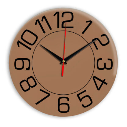 Настенные часы Ideal 930 коричневый светлый