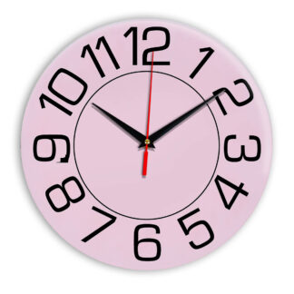 Настенные часы Ideal 930 розовые светлый
