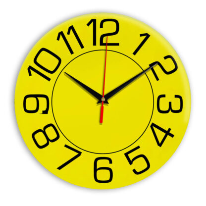 Настенные часы Ideal 930 желтые
