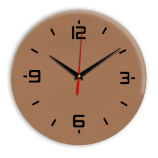 Настенные часы Ideal 934 коричневый светлый