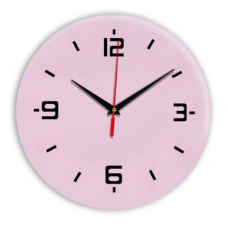 Настенные часы Ideal 934 розовые светлый