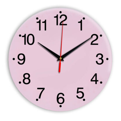 Настенные часы Ideal 935 розовые светлый