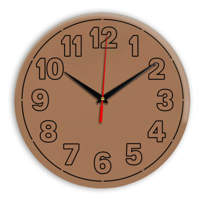 Настенные часы Ideal 936 коричневый светлый