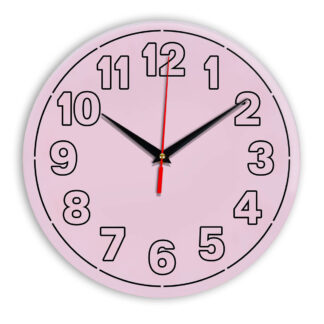 Настенные часы Ideal 936 розовые светлый