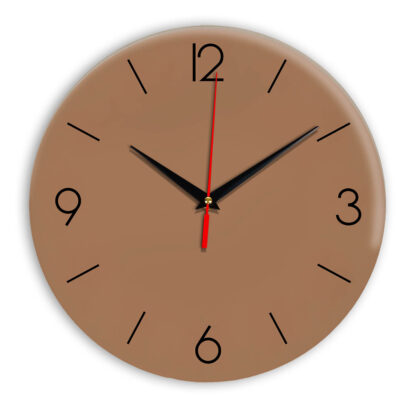 Настенные часы Ideal 939 коричневый светлый