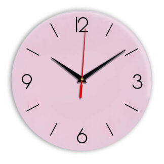 Настенные часы Ideal 939 розовые светлый