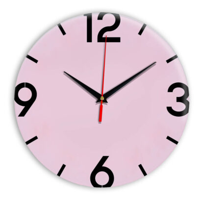 Настенные часы Ideal 941 розовые светлый