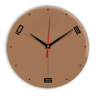 Настенные часы Ideal 955 коричневый светлый