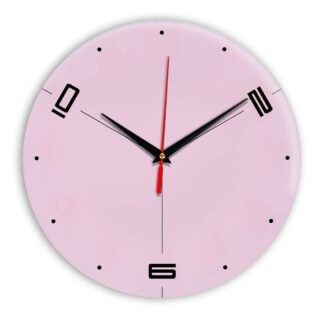 Настенные часы Ideal 955 розовые светлый