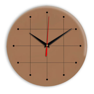 Настенные часы Ideal 957 коричневый светлый