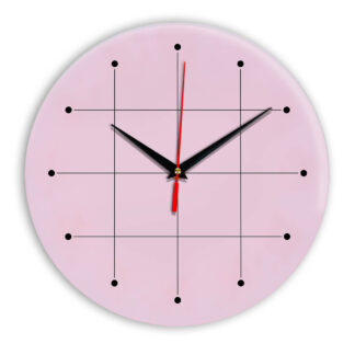 Настенные часы Ideal 957 розовые светлый