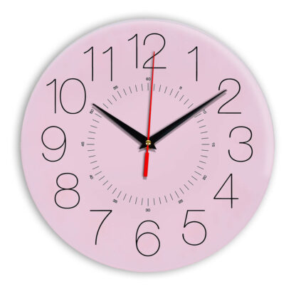 Настенные часы Ideal 959 розовые светлый