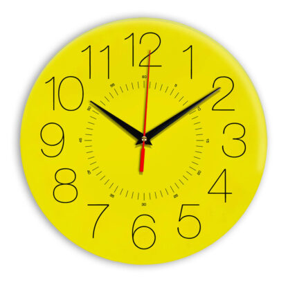Настенные часы Ideal 959 желтые