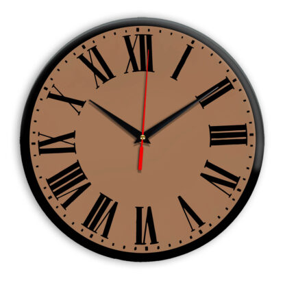 Настенные часы Ideal 964 коричневый светлый