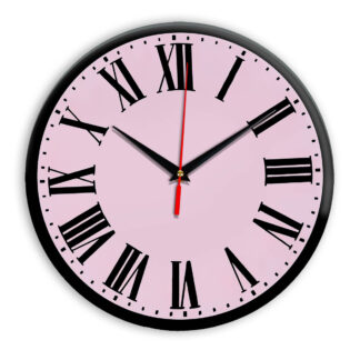 Настенные часы Ideal 964 розовые светлый