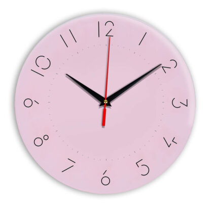 Настенные часы Ideal 994 розовые светлый