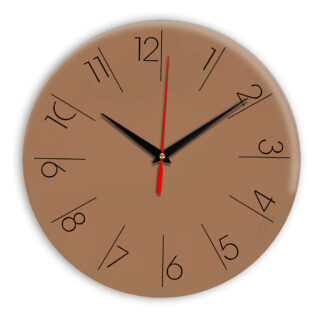 Настенные часы Ideal 995 коричневый светлый