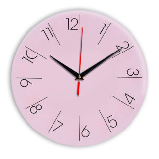 Настенные часы Ideal 995 розовые светлый