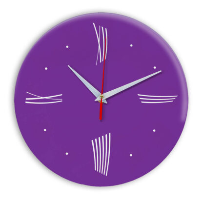 Настенные часы Ideal Modern-Roman-Wall фиолетовые