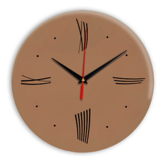Настенные часы Ideal Modern-Roman-Wall коричневый светлый