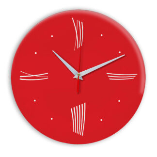 Настенные часы Ideal Modern-Roman-Wall красный