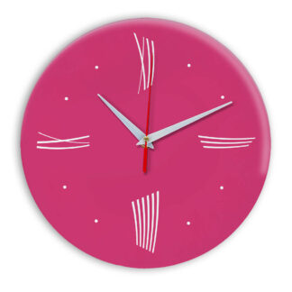 Настенные часы Ideal Modern-Roman-Wall розовые