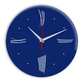 Настенные часы Ideal Modern-Roman-Wall синий темный
